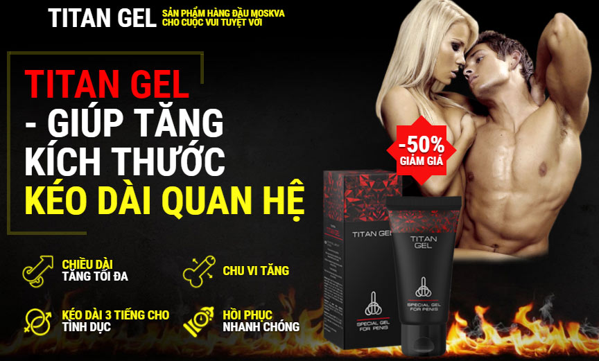 Đánh giá thuốc tăng kích thuớc duơng vật gel titan