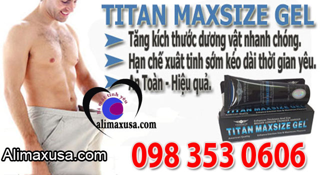 công dụng của gel titan maxsize